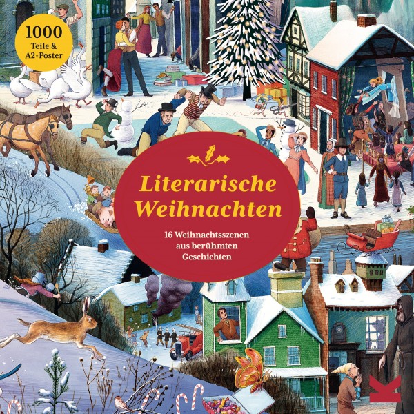 Literarische Weihnachten (1.000 Teile Puzzle &amp; A2 Poster)