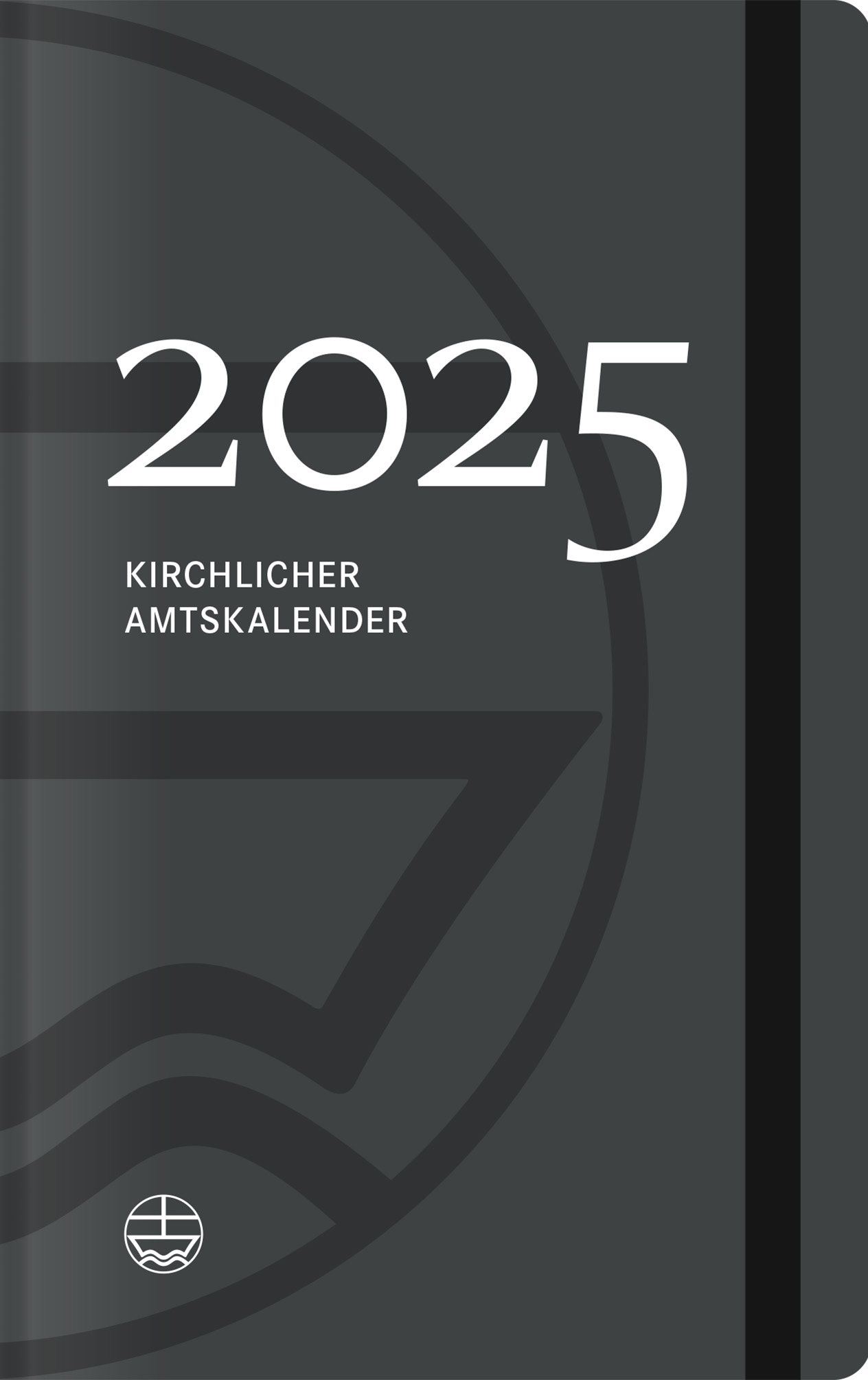 Kirchlicher Amtskalender 2025 grau. Taschenkalender für das